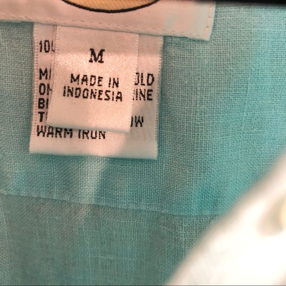 Talbots 100% Linen Button Down - Picture 4 of 7